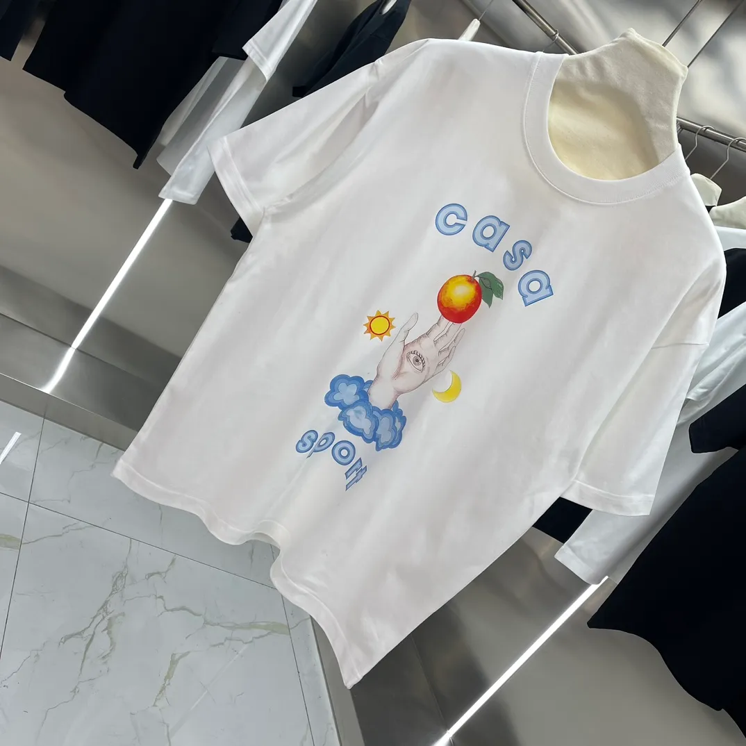 Casablanca Classic Series T ， ， 。 ， Classic ， In Stock ！ ：White Black Size：S M L XL XXL